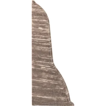 Podlahová lišta Levá koncovka k soklové liště 62mm PCV DUB