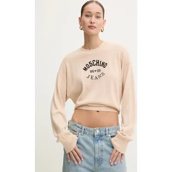 Dámský svetr Vlněný svetr Moschino Jeans 0931.8700 béžová 02X, vel. M