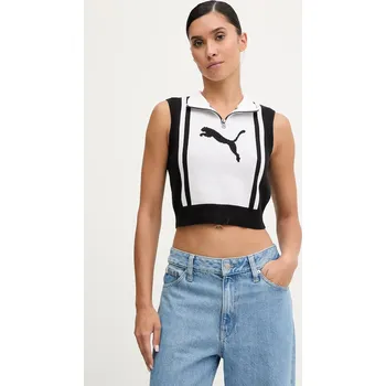 Dámská vesta Vesta Puma dámská, černá barva, 632126 00A, vel. M