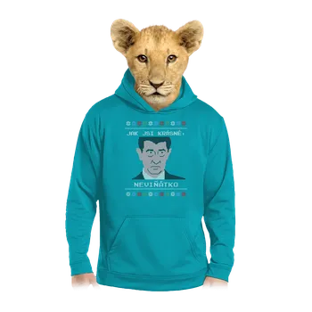 Chlapecká mikina Bastard Neviňátko dětská mikina klokanka Hawaiian Blue