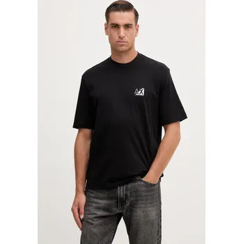 Pánské tričko Bavlněné tričko Armani Exchange pánské, černá barva, s potiskem, XM001451 AF10356 XM001451.AF10356 99X, vel. L