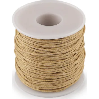 Příze Šňůra hlazená Ø1 mm, barva 7 krémová