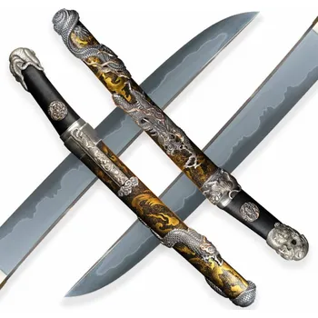 Replika zbraně Tanto Hagiya Katsuhira T-12 Carbon Steel, Real Choji Hamon