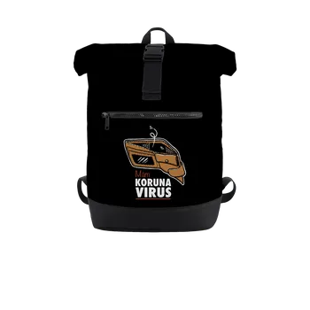 Městský batoh Bastard Korunavirus v peněžence batoh Black
