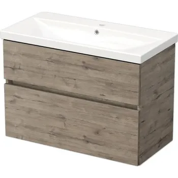 Koupelnový nábytek Koupelnová skříňka s umyvadlem DAXX 90 cm dub wellington DA 90 2Z D370