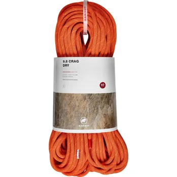 Lano Horolezecké lano Mammut 9.8 Crag Dry Rope 60 m - vibrant orange/boa