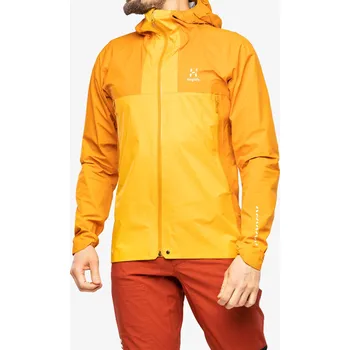 Cyklistická bunda GORE TEX bunda Haglofs L.I.M GTX Active Jacket - desert yellow/yellow