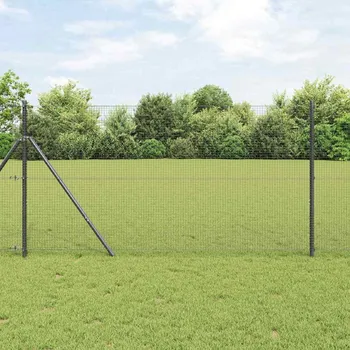 Plot Svařovaný drátěný plot Šedá 1.2 x 10 m Ocel