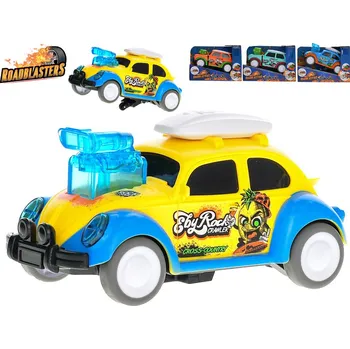 autíčko Roadblasters auto tančící 13 cm na setrvačník - mix barev (oranžová/světle modrá, žlutá/modrá)