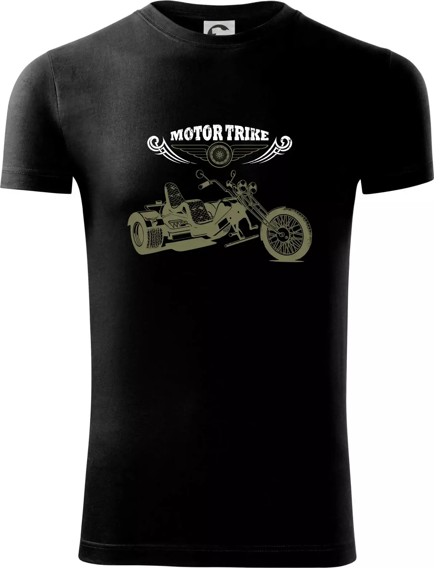 Moto trike - Viper FIT - Pánské zúžené tričko - XL ( Černá )