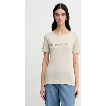 Dámské tričko Tričko Marc O'Polo dámské, béžová barva, 504226151231 01X, vel. L