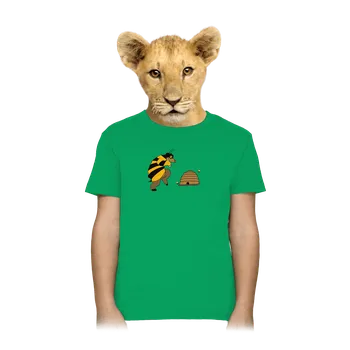 Chlapecké tričko Bastard Pan včelka dětské tričko Kelly Green