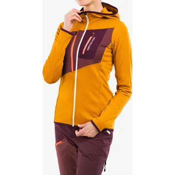 Dámská mikina Dámská trekingová bunda Ortovox Fleece Grid Hoody - sly fox