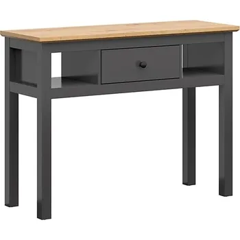 Toaletní stolek Moderní toaletní stolek se zásuvkou do ložnice Hesen - Black Red White - BRW Grafit / Dub Artisan 114x86 cm