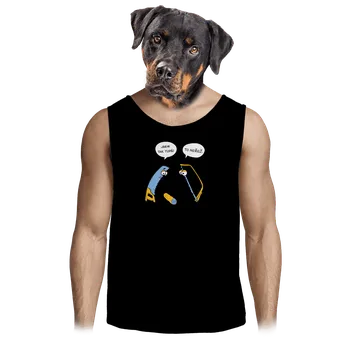 Pánské tílko Bastard Tupé pily pánské tílko Black