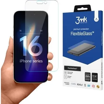Pouzdro na mobilní telefon 3mk hybridní sklo FlexibleGlass pro Apple iPhone 16 Pro 5903108661119