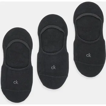 Pánské ponožky Kotníkové ponožky Calvin Klein 3-pack 701234370 černá 99X, vel. 35/38