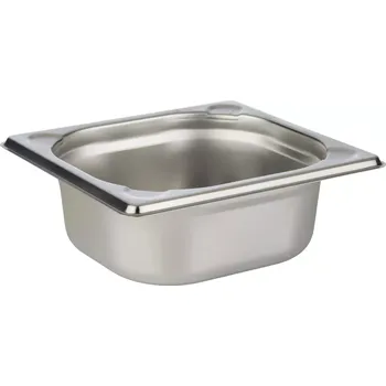 Dóza na potraviny Nerezová gastronádoba APS GN 1/6, výška 65 mm, objem 1 l