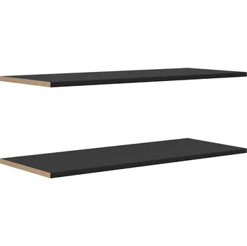 police Přídavné police do skříně Mix - Black Red White - BRW Černá 105.1x2.2 cm