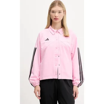 Bunda adidas House of Tiro JL7648 růžová 30X, vel. M