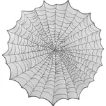 Halloweenský ubrus kulatý - černá pavučina 124 cm