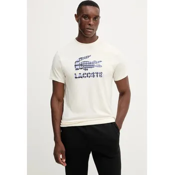 Pánské tričko Tričko Lacoste TH4769 béžová 01X, vel. M