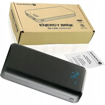 Powerbanka Powerbank Everactive 20000 mAh černý