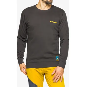 Pánské oblečení Mikina bez kapuce La Sportiva Climbing on the Moon Sweatshirt - carbon/giallo