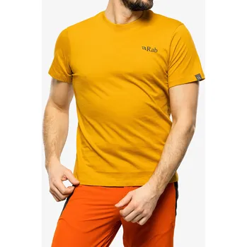 Pánské tričko Tričko s potiskem Rab Stance Mountain Peak Tee - sahara