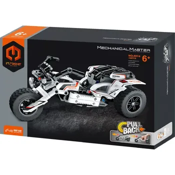 ostatní stavebnice iM.MASTER motorka plast 198 ks na zpětné natažení