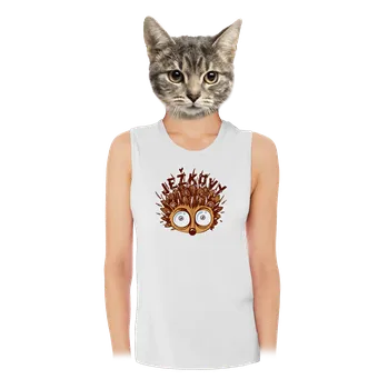 Bastard Ježkovy voči dámské tílko volné White