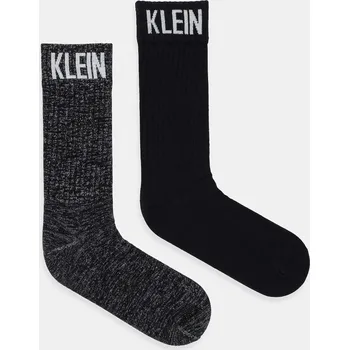 Pánské ponožky Ponožky Calvin Klein Jeans 2-pack černá barva, 701235978 99X, vel. ONE SIZE