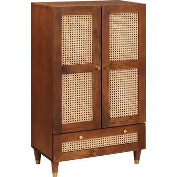 vidaXL Vysoká skříň Hnědá 60 x 33,5 x 100 cm Masivní mangové dřevo [4018910]