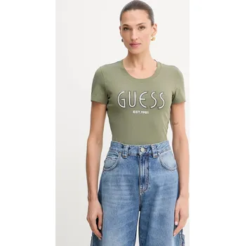 Dámské tričko Tričko Guess W5YI05.J1314 zelená 78X, vel. L