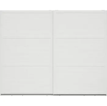 Šatní skříň Posuvná skříň Loksa - Black Red White - BRW Bílá Borovice Andersen / Dub Grandson 270x218.5 cm