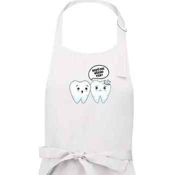 Kuchyňská zástěra Nepůjde někdo ven - Dámská zástěra na vaření - Univerzální velikost ( Bílá )