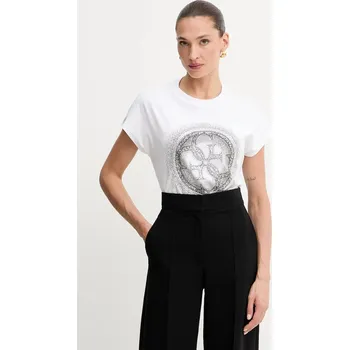 Pánské tričko Bavlněné tričko Guess 4G W5YI14.I3Z14 bílá 00X, vel. S