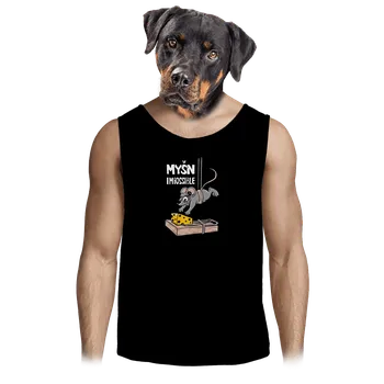Pánské tílko Bastard Myšn Impossible pánské tílko Black