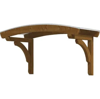 Stříška nad vchodové dveře Vchodová stříška Skanholz Rostock 174x80 cm vlašský ořech