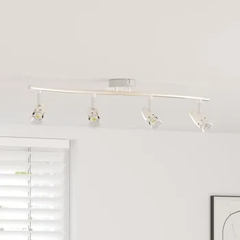 Stropní bodové světlo Matný nikl 58.5 x 15 x 12 cm Ocel