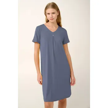 Vamp - Letní noční košile se záhyby 22910 - Vamp blue boa xl