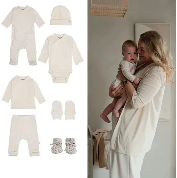 Kojenecký body LODGER Novorozenecký set Melange Birch