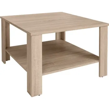 Konferenční stolek Konferenční stolek Odette - Black Red White - BRW Dub Sonoma 67.5x47.5 cm