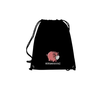 Sportovní vak Bastard Korunavirus v kasičce vak Black