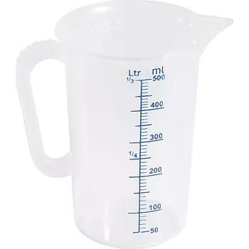 Contacto odměrka, objem: 3,00 litry, výška: 235 mm, průměr: 170 mm, tloušťka: 18 mm.