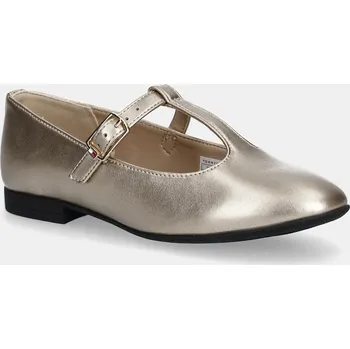 Dívčí obuv Dětské balerínky Tommy Hilfiger zlatá barva, T3A3-34001 T3A3.34001.30.34 10Y, EUR 31