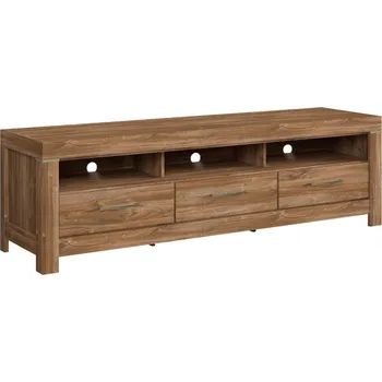 Televizní stolek TV stolek Gent - Black Red White - BRW Dub Stirling 200x60 cm