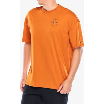 cyklistický dres Cyklistické triko Vaude Cyclist Casual Shirt - kumquat