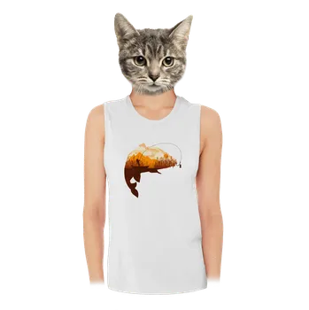 Bastard Kapitální úlovek dámské tílko volné White