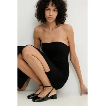 Dámské šaty Šaty Answear.LAB černá barva, maxi MA1132.HMS 99X, vel. XL